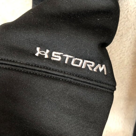 Under Armour Mens Air Force Jacket Small Full Zip Activewear Outdoors Black Casu - Picture 9 of 11